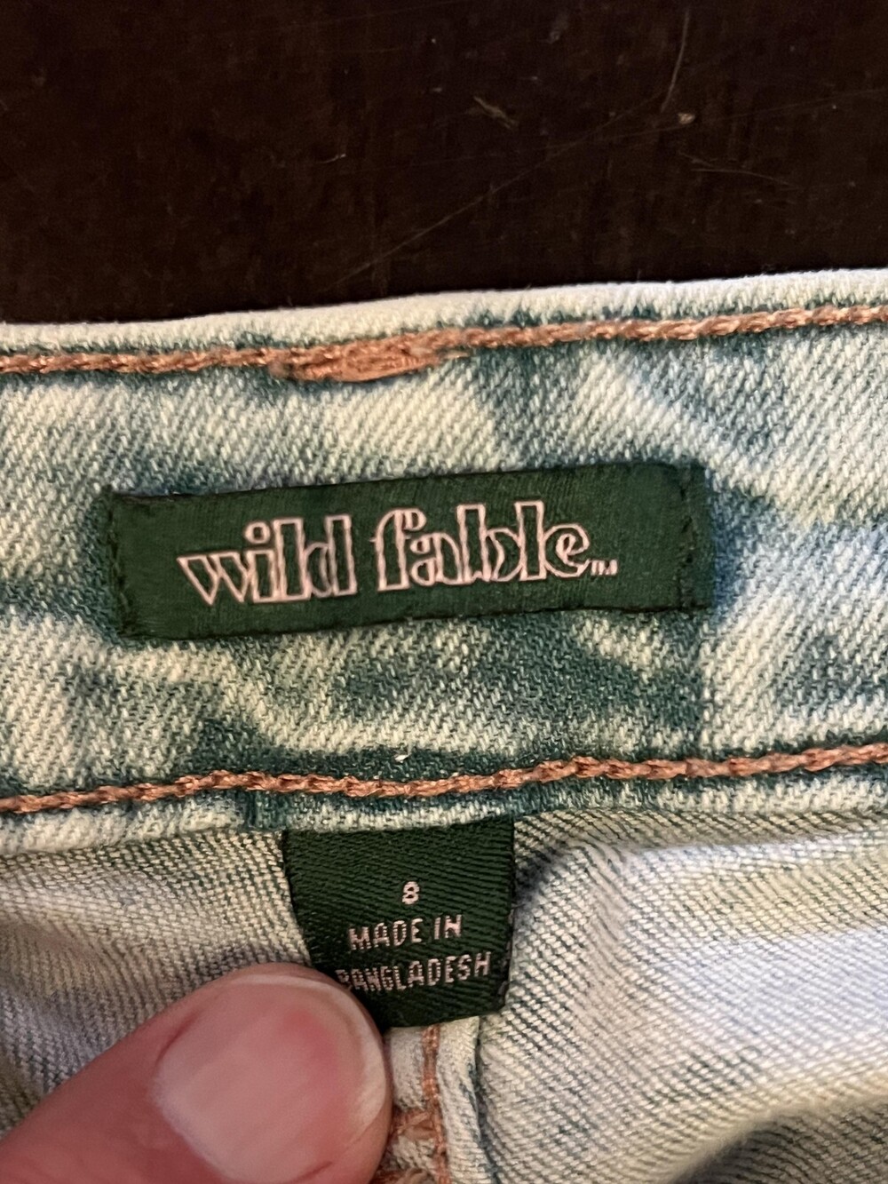 Wild Fable Jeans Womens 8 Light Wash Highest Rise Skinny Distressed Ripped - Picture 7 of 9
